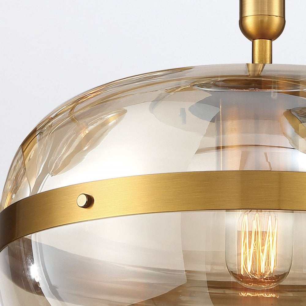 Eurofase QN-NOTTINGHAM-1P-AB Nottingham 1 Light Pendant Antique Brass