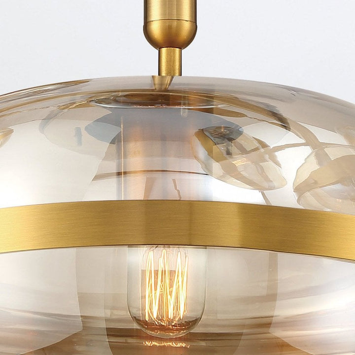Eurofase QN-NOTTINGHAM-1P-AB Nottingham 1 Light Pendant Antique Brass