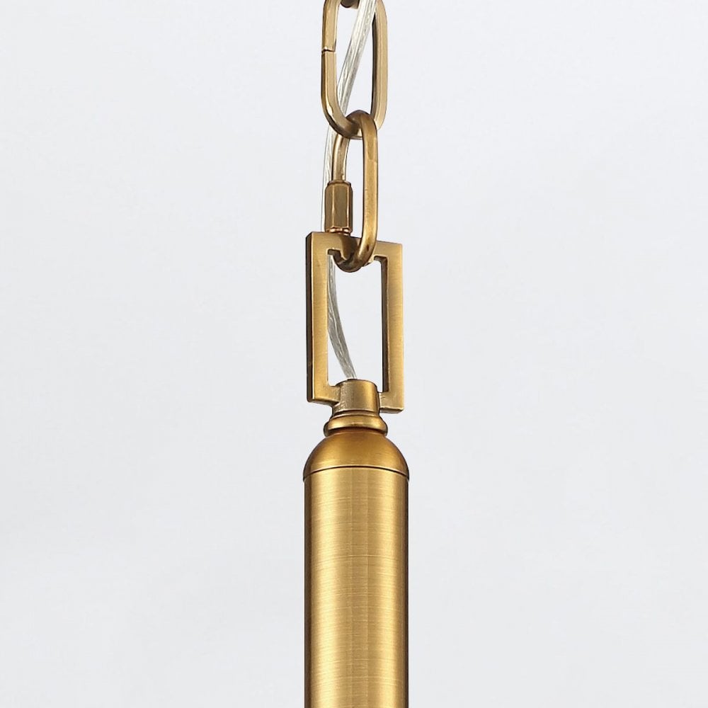 Eurofase QN-NOTTINGHAM-1P-AB Nottingham 1 Light Pendant Antique Brass