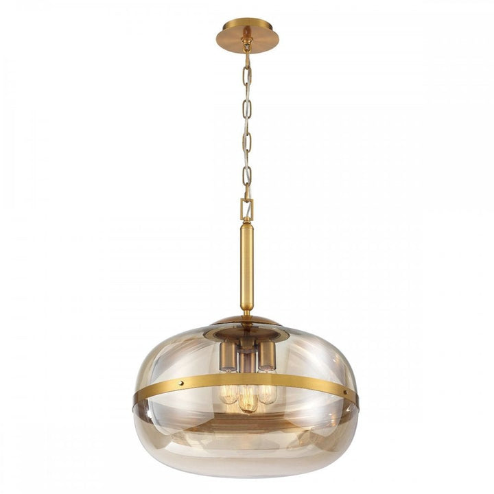 Eurofase QN-NOTTINGHAM-3P-AB Nottingham 3 Light Pendant Antique Brass