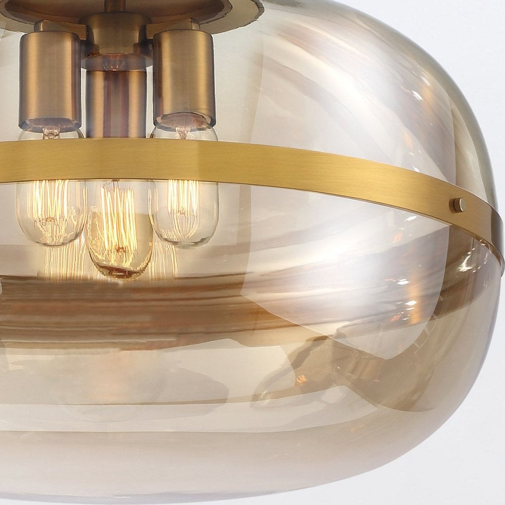 Eurofase QN-NOTTINGHAM-3P-AB Nottingham 3 Light Pendant Antique Brass