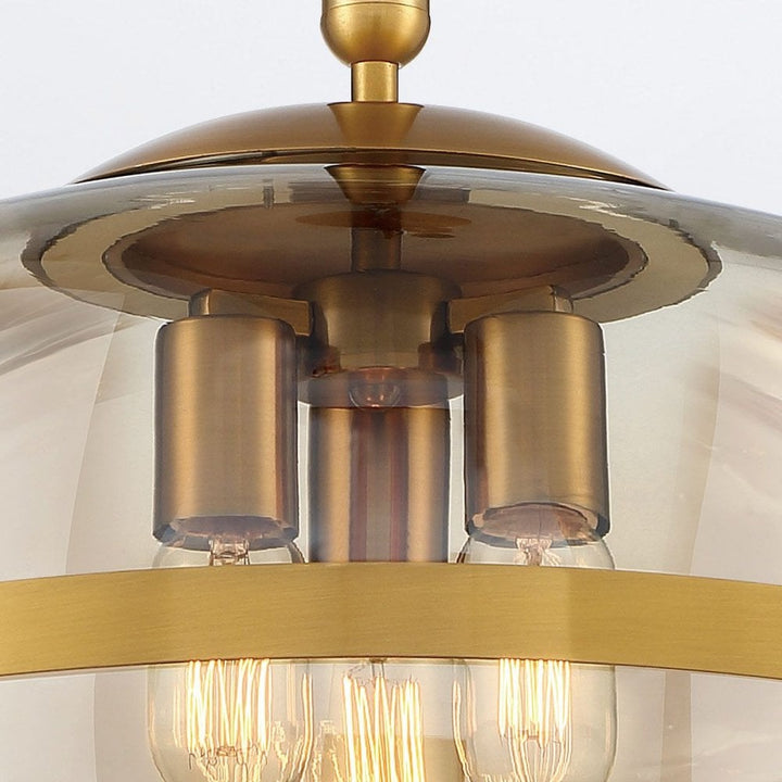 Eurofase QN-NOTTINGHAM-3P-AB Nottingham 3 Light Pendant Antique Brass