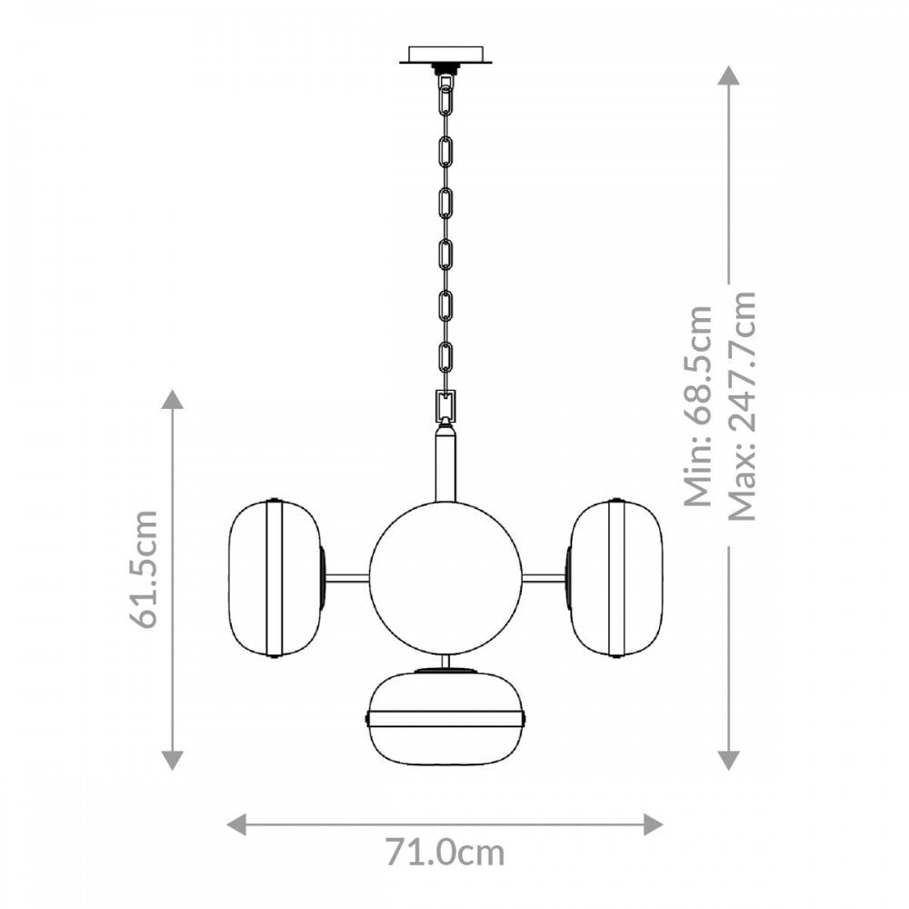 Eurofase QN-NOTTINGHAM-5P-AB Nottingham 5 Light Pendant chandelier Antique Brass