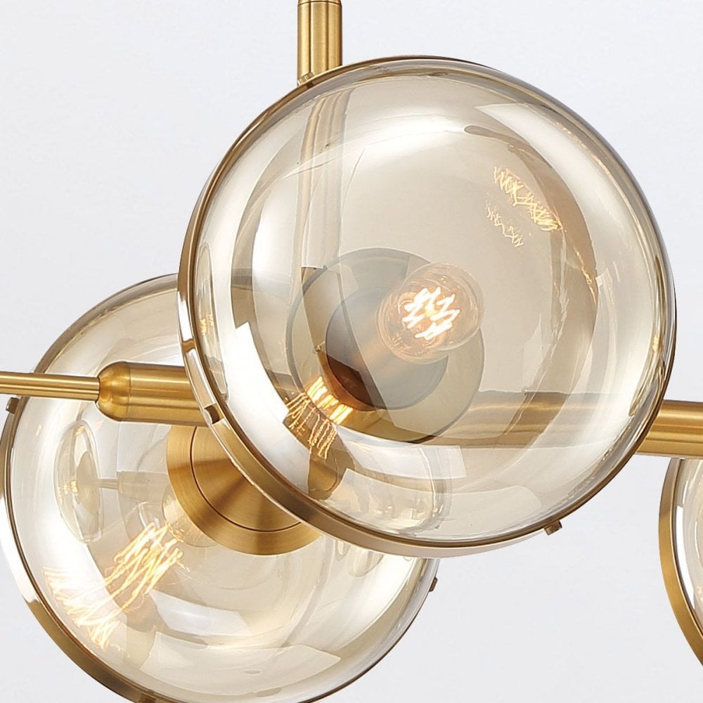 Eurofase QN-NOTTINGHAM-6LP-AB Nottingham 6 Light Linear Pendant Antique Brass