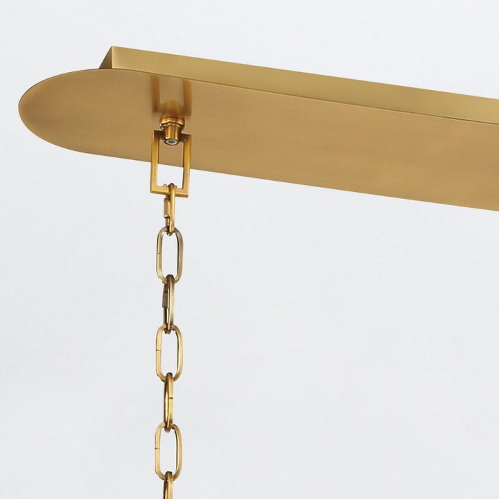 Eurofase QN-NOTTINGHAM-6LP-AB Nottingham 6 Light Linear Pendant Antique Brass