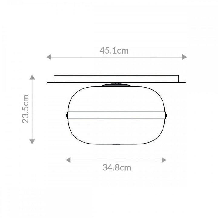 Eurofase QN-NOTTINGHAM-F-M-AB Nottingham 1 Light Ceiling Flush Medium Antique Brass