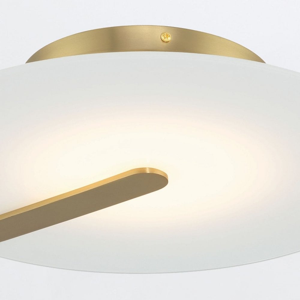 Eurofase QN-NUVOLA-F-M-BG Nuvola LED Medium Ceiling / Wall Light Brushed Gold (S)