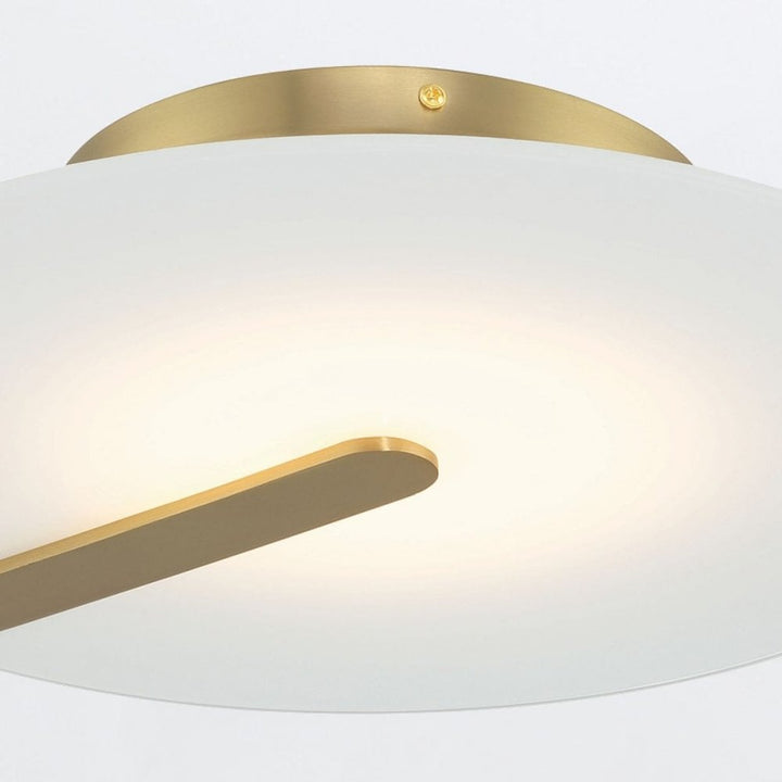 Eurofase QN-NUVOLA-F-M-BG Nuvola LED Medium Ceiling / Wall Light Brushed Gold (S)