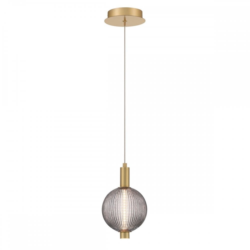 Eurofase QN-PALMAS-1MP-BG Palmas 1 Light LED Mini Pendant Brushed Gold