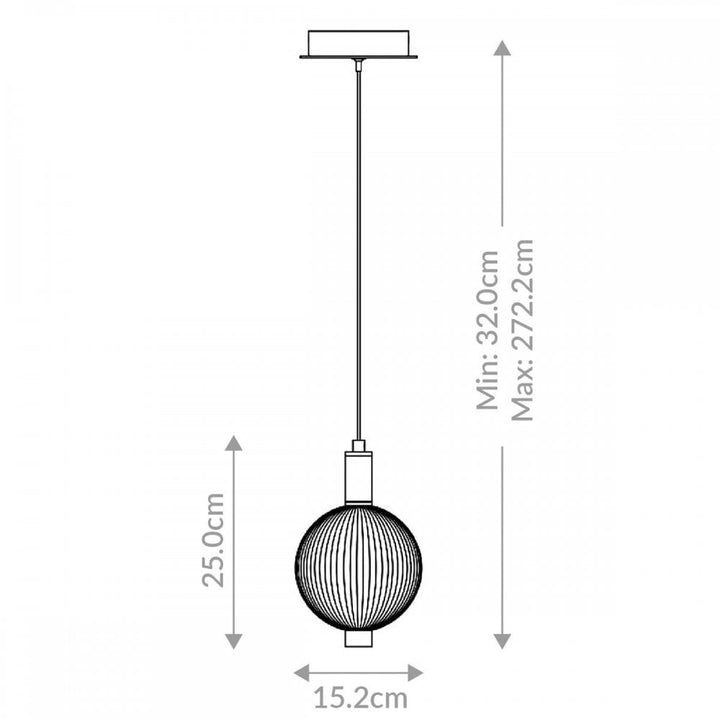 Eurofase QN-PALMAS-1MP-PN Palmas 1 Light LED Mini Pendant Polished Nickel