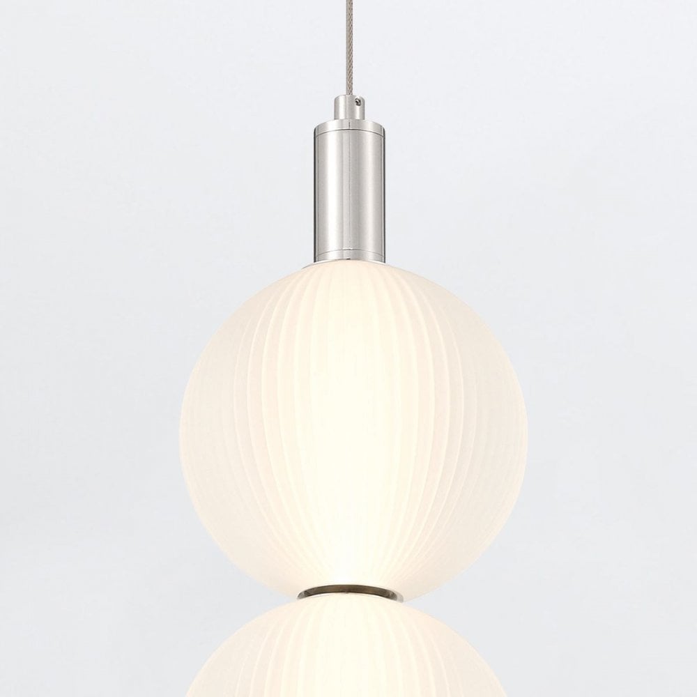 Eurofase QN-PALMAS-2MP-PN Palmas 2 Light LED Mini Pendant Polished Nickel