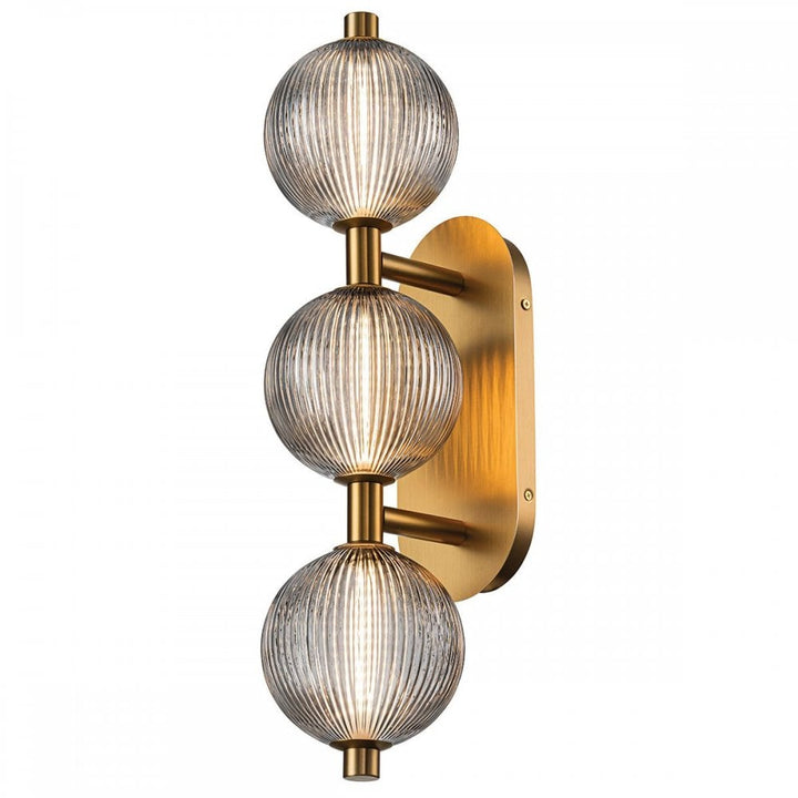 Eurofase QN-PALMAS-3W-BG Palmas 3 Light LED Bathroom Wall Light Brushed Gold