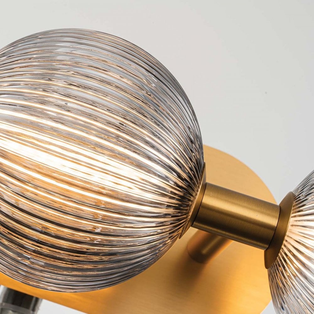 Eurofase QN-PALMAS-3W-BG Palmas 3 Light LED Bathroom Wall Light Brushed Gold