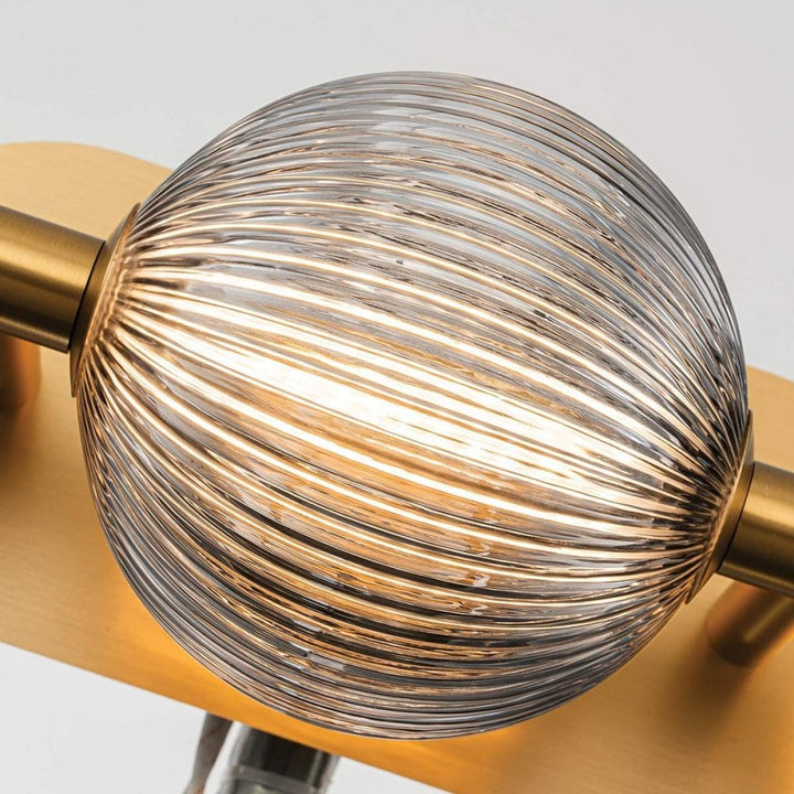 Eurofase QN-PALMAS-3W-BG Palmas 3 Light LED Bathroom Wall Light Brushed Gold