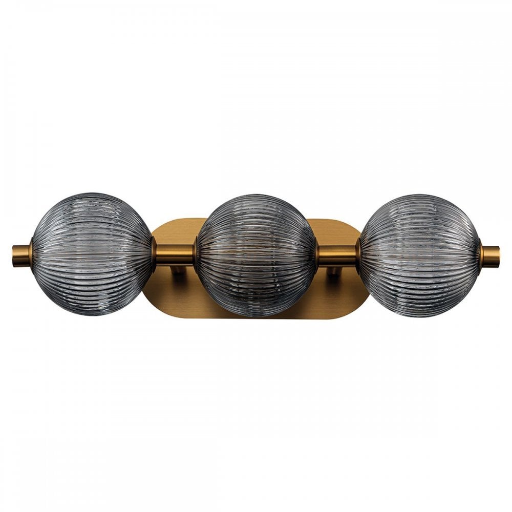 Eurofase QN-PALMAS-3W-BG Palmas 3 Light LED Bathroom Wall Light Brushed Gold