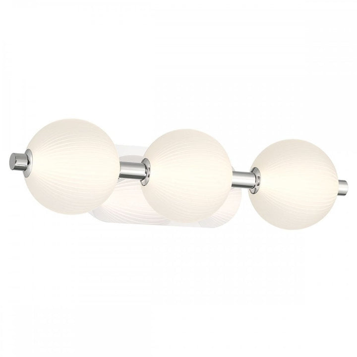 Eurofase QN-PALMAS-3W-PN Palmas 3 Light LED Bathroom Wall Light Polished Nickel
