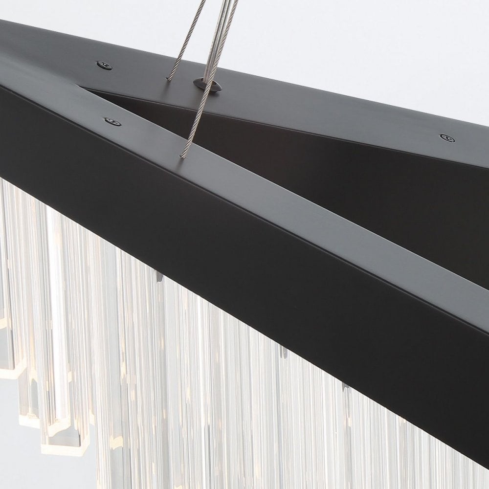 Eurofase QN-VIVIEN-P-L-BK Vivien LED Chandelier Matte Black