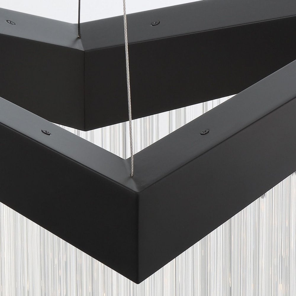 Eurofase QN-VIVIEN-P-L-BK Vivien LED Chandelier Matte Black