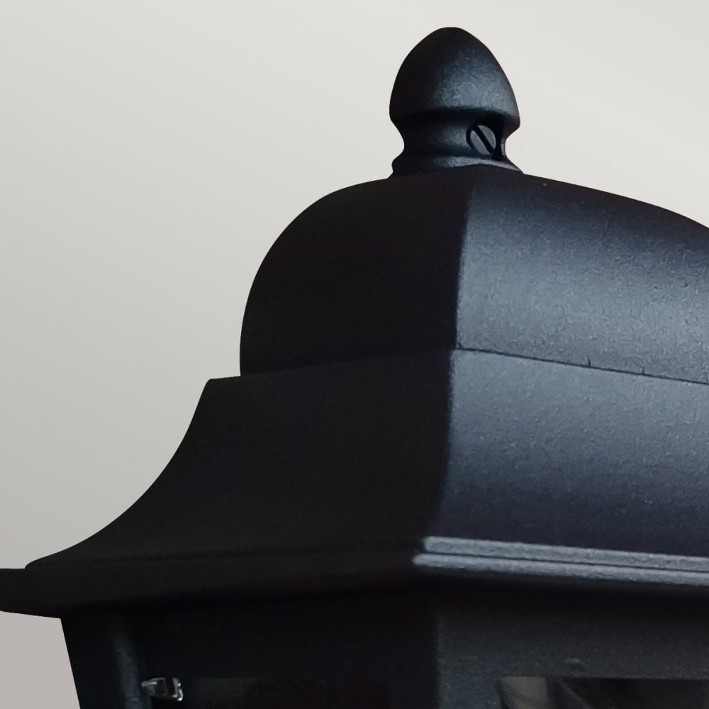 Elstead DECO-LANE7-BLACK Deco Lane 1 Light Outdoor Half Wall Lantern Black