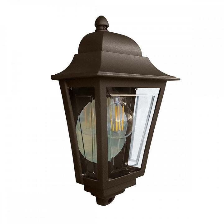 Elstead DECO-LANE7-BRONZE Deco Lane 1 Light Outdoor Half Wall Lantern Bronze