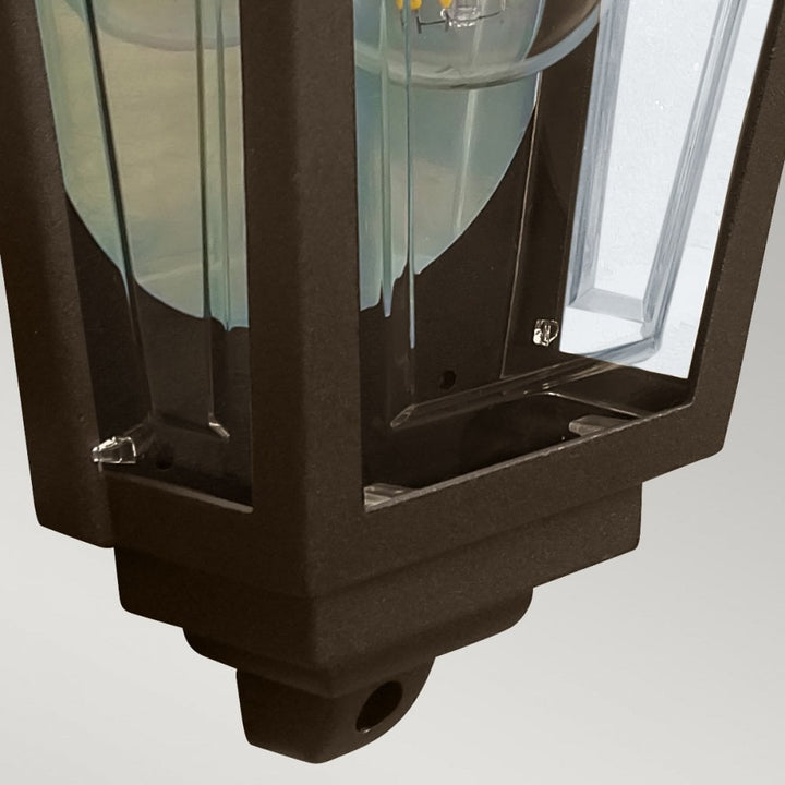Elstead DECO-LANE7-BRONZE Deco Lane 1 Light Outdoor Half Wall Lantern Bronze