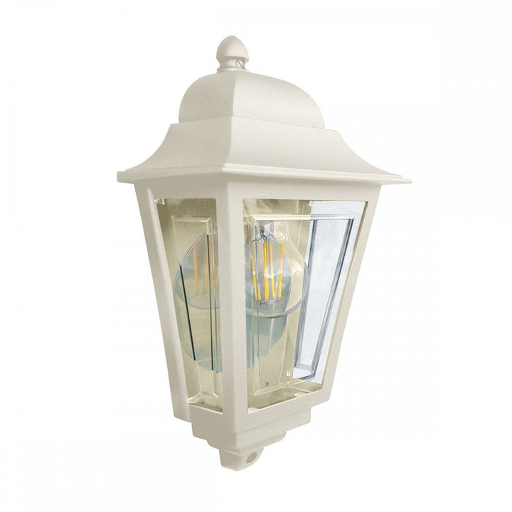 Elstead DECO-LANE7-CREAM Deco Lane 1 Light Outdoor Half Wall Lantern Cream