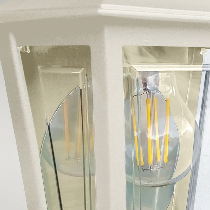 Elstead DECO-LANE7-CREAM Deco Lane 1 Light Outdoor Half Wall Lantern Cream