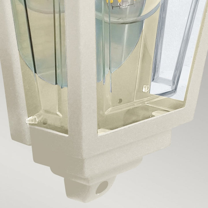 Elstead DECO-LANE7-CREAM Deco Lane 1 Light Outdoor Half Wall Lantern Cream