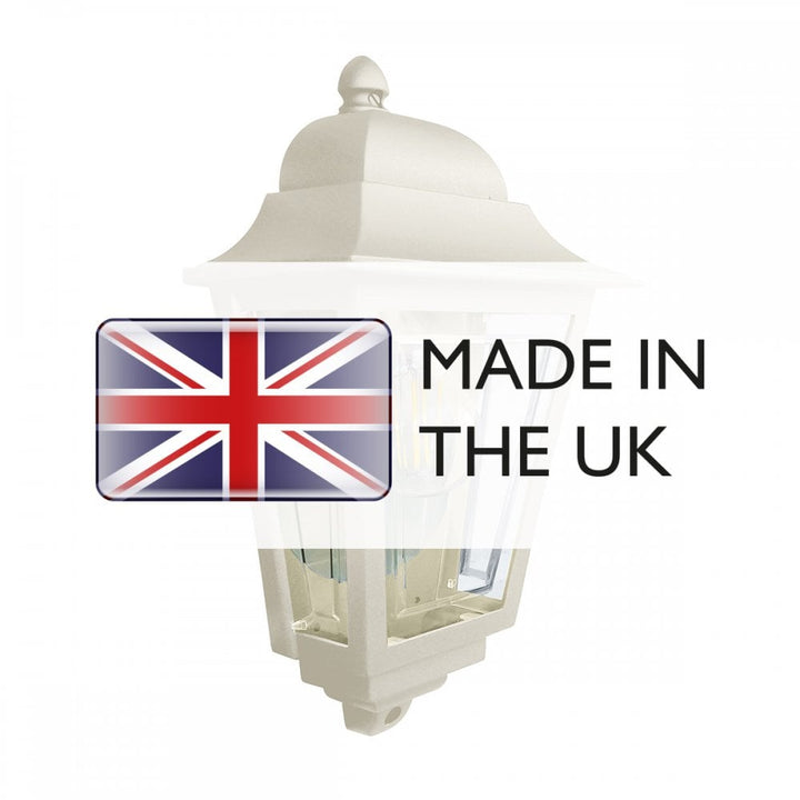 Elstead DECO-LANE7-CREAM Deco Lane 1 Light Outdoor Half Wall Lantern Cream