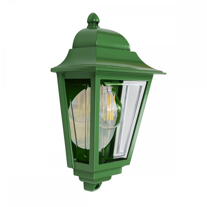 Elstead DECO-LANE7-GREEN Deco Lane 1 Light Outdoor Half Wall Lantern Green