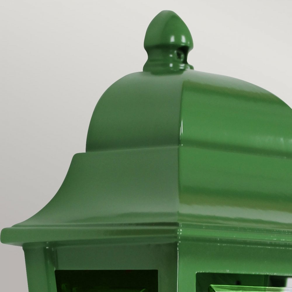 Elstead DECO-LANE7-GREEN Deco Lane 1 Light Outdoor Half Wall Lantern Green
