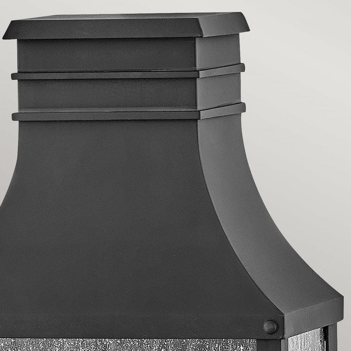 Hinkley Lighting HK-BEACON-HILL7-MB Beacon Hill 2 Light Outdoor Half Wall Lantern Museum Black