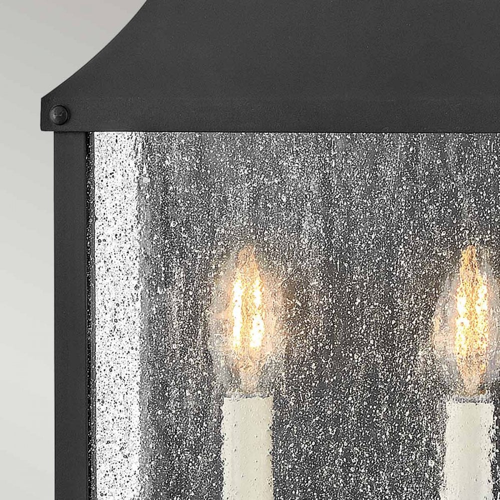 Hinkley Lighting HK-BEACON-HILL7-MB Beacon Hill 2 Light Outdoor Half Wall Lantern Museum Black