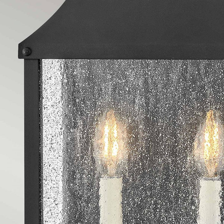 Hinkley Lighting HK-BEACON-HILL7-MB Beacon Hill 2 Light Outdoor Half Wall Lantern Museum Black