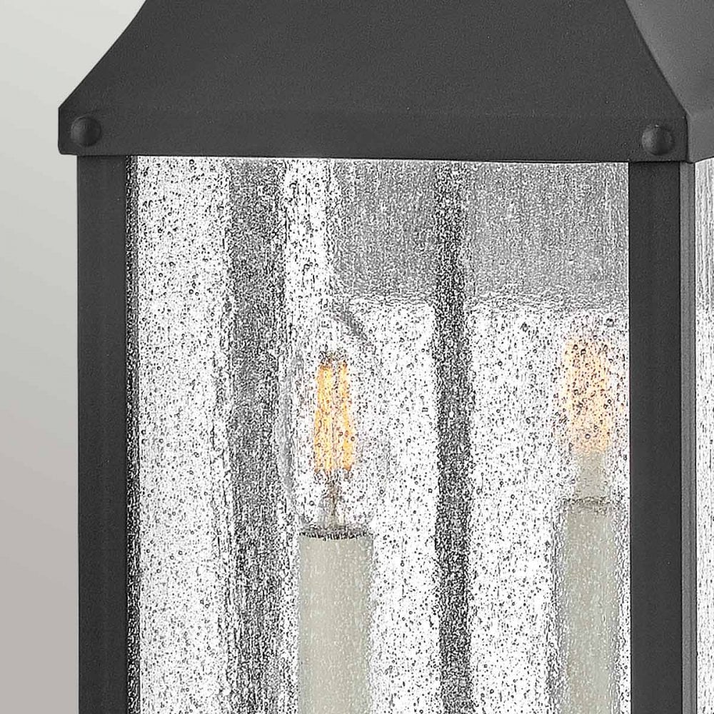 Hinkley Lighting HK-BEACON-HILL-M-MB Beacon Hill 2 Light Outdoor Medium Wall Lantern Museum Black