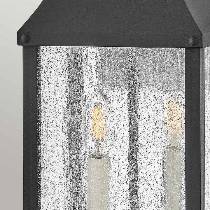 Hinkley Lighting HK-BEACON-HILL-M-MB Beacon Hill 2 Light Outdoor Medium Wall Lantern Museum Black