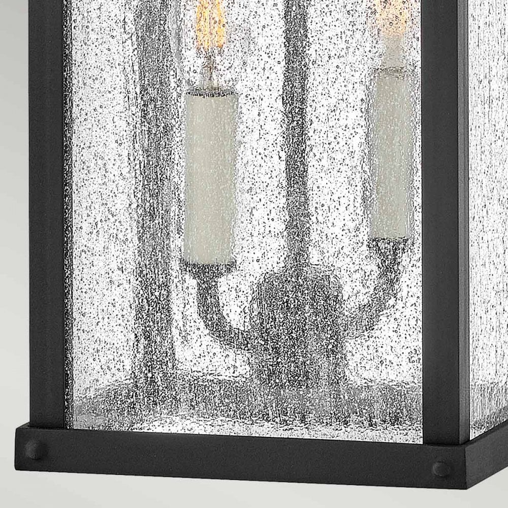 Hinkley Lighting HK-BEACON-HILL-M-MB Beacon Hill 2 Light Outdoor Medium Wall Lantern Museum Black