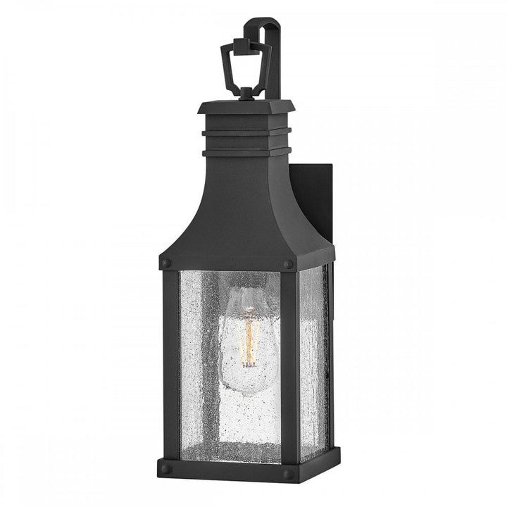Hinkley Lighting HK-BEACON-HILL-S-MB Beacon Hill 1 Light Outdoor Small Wall Lantern Museum Black