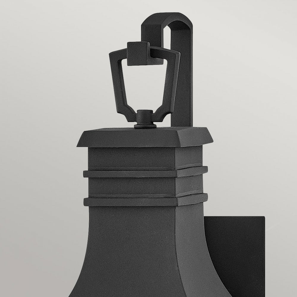 Hinkley Lighting HK-BEACON-HILL-S-MB Beacon Hill 1 Light Outdoor Small Wall Lantern Museum Black