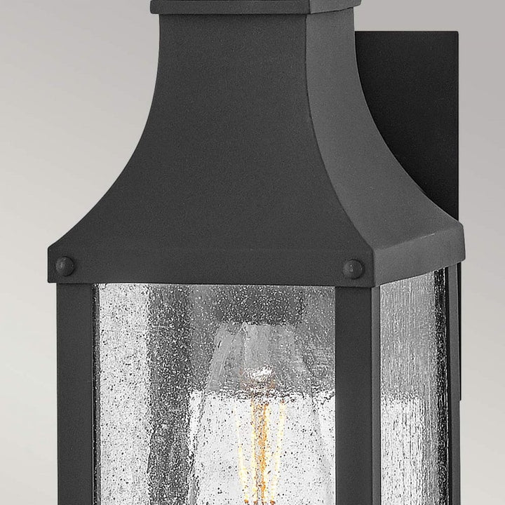 Hinkley Lighting HK-BEACON-HILL-S-MB Beacon Hill 1 Light Outdoor Small Wall Lantern Museum Black