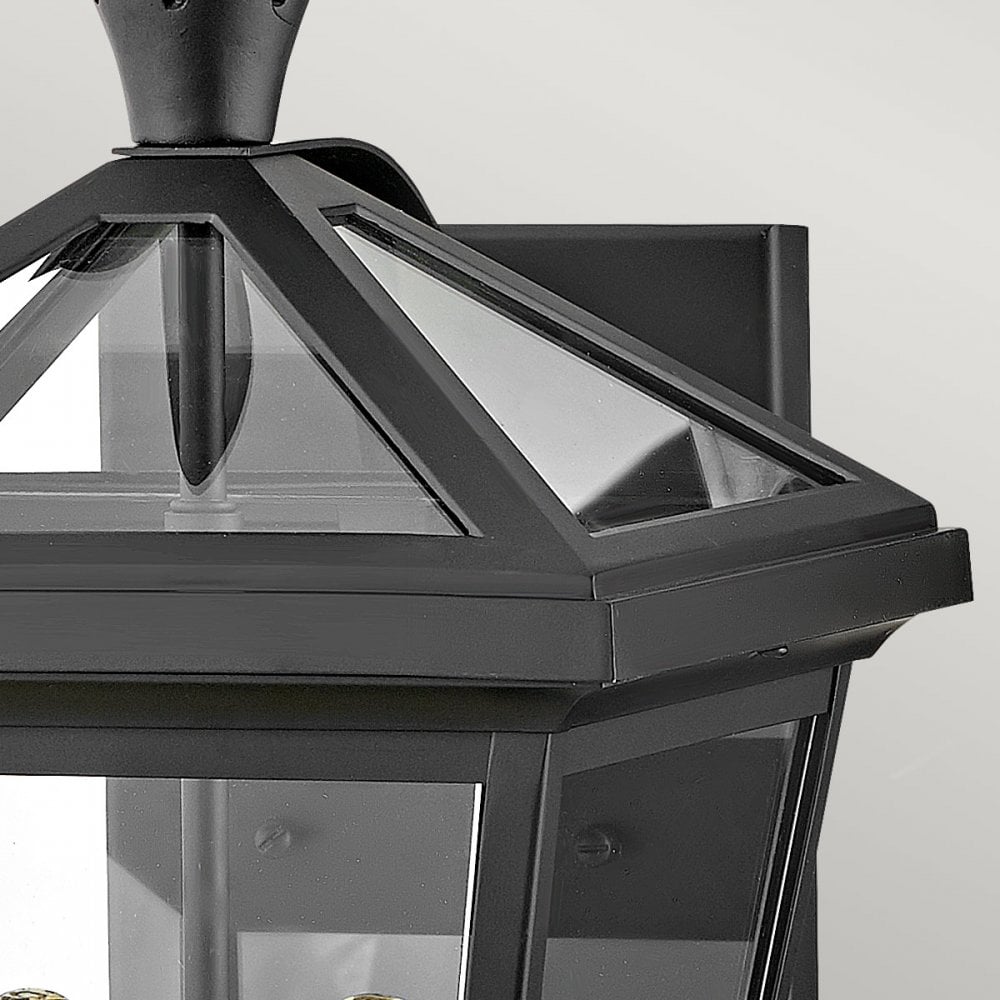 Hinkley Lighting HK-PALMA-M-BK Palma 2 Light Outdoor Medium Wall Lantern Black