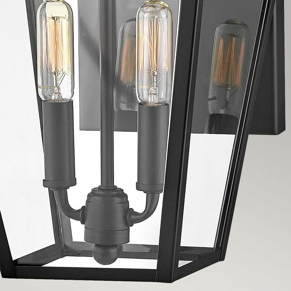 Hinkley Lighting HK-PALMA-M-BK Palma 2 Light Outdoor Medium Wall Lantern Black