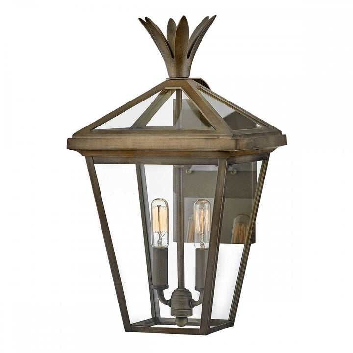 Hinkley Lighting HK-PALMA-M-BU Palma 2 Light Outdoor Medium Wall Lantern Burnished Bronze