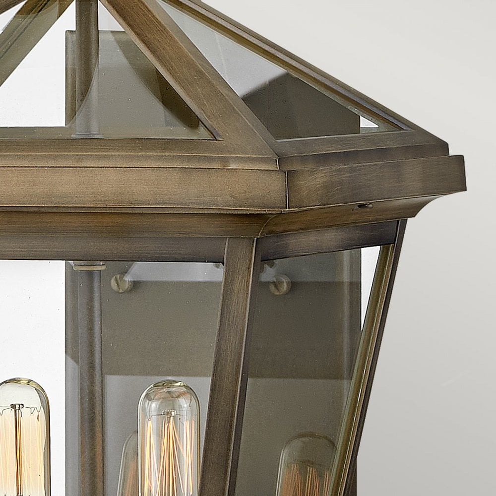 Hinkley Lighting HK-PALMA-M-BU Palma 2 Light Outdoor Medium Wall Lantern Burnished Bronze