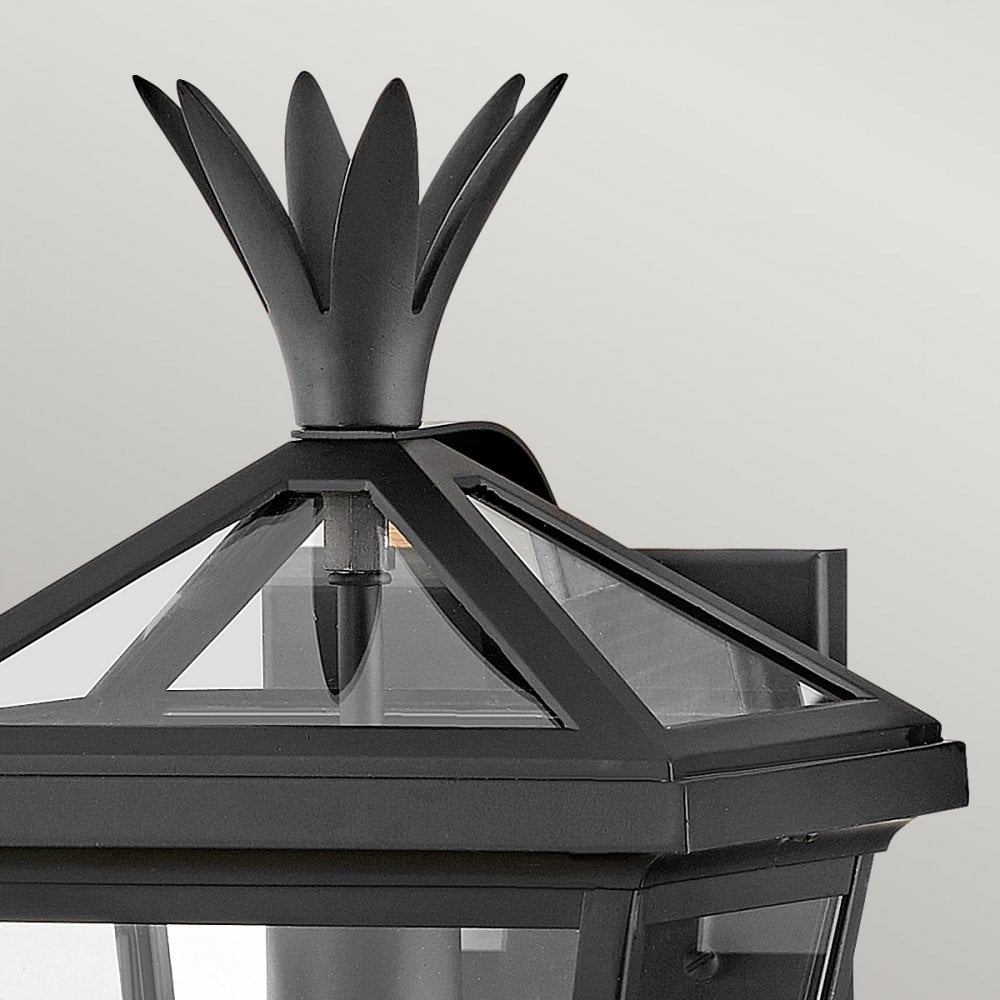 Hinkley Lighting HK-PALMA-S-BK Palma 1 Light Outdoor Small Wall Lantern Black