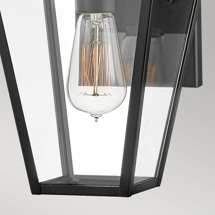 Hinkley Lighting HK-PALMA-S-BK Palma 1 Light Outdoor Small Wall Lantern Black