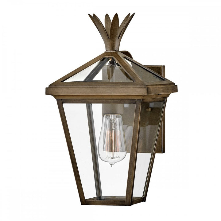 Hinkley Lighting HK-PALMA-S-BU Palma 1 Light Outdoor Small Wall Lantern Burnished Bronze