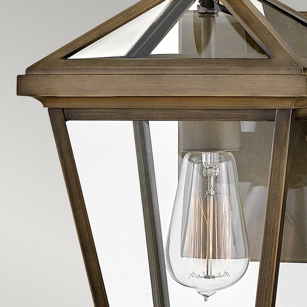 Hinkley Lighting HK-PALMA-S-BU Palma 1 Light Outdoor Small Wall Lantern Burnished Bronze