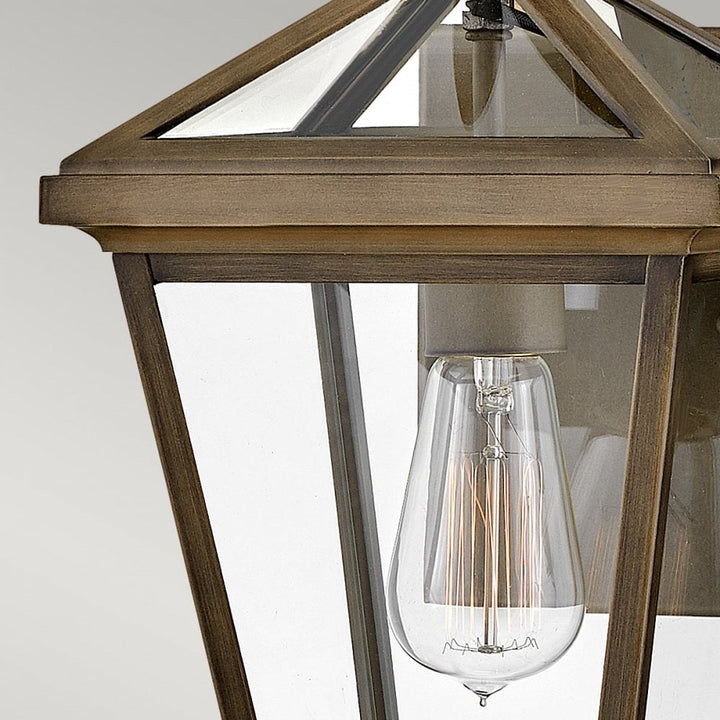 Hinkley Lighting HK-PALMA-S-BU Palma 1 Light Outdoor Small Wall Lantern Burnished Bronze