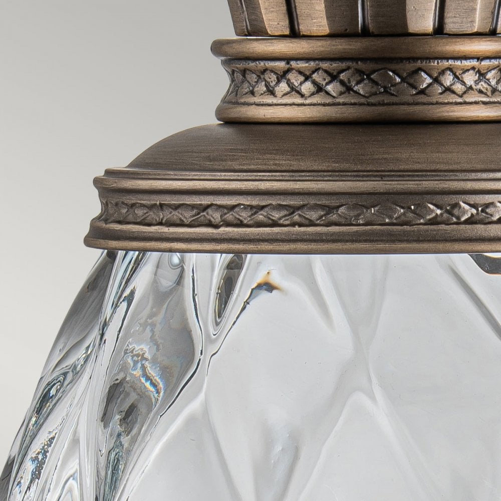 Hinkley Lighting HK-PLANTATION-M-BU Plantation 1 Light Outdoor Medium Wall Lantern Burnished Bronze